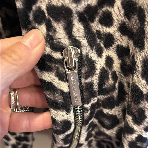 Michael Kors Leopard Print Zip-Up Jacket XL - Picture 3 of 6